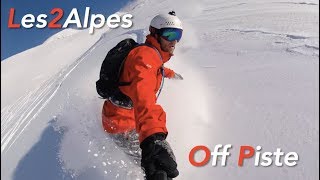 Awesome Off-Piste Snowboarding in Les Deux Alpes on my new LibTech Travis Rice Pro - filmed on GoPro