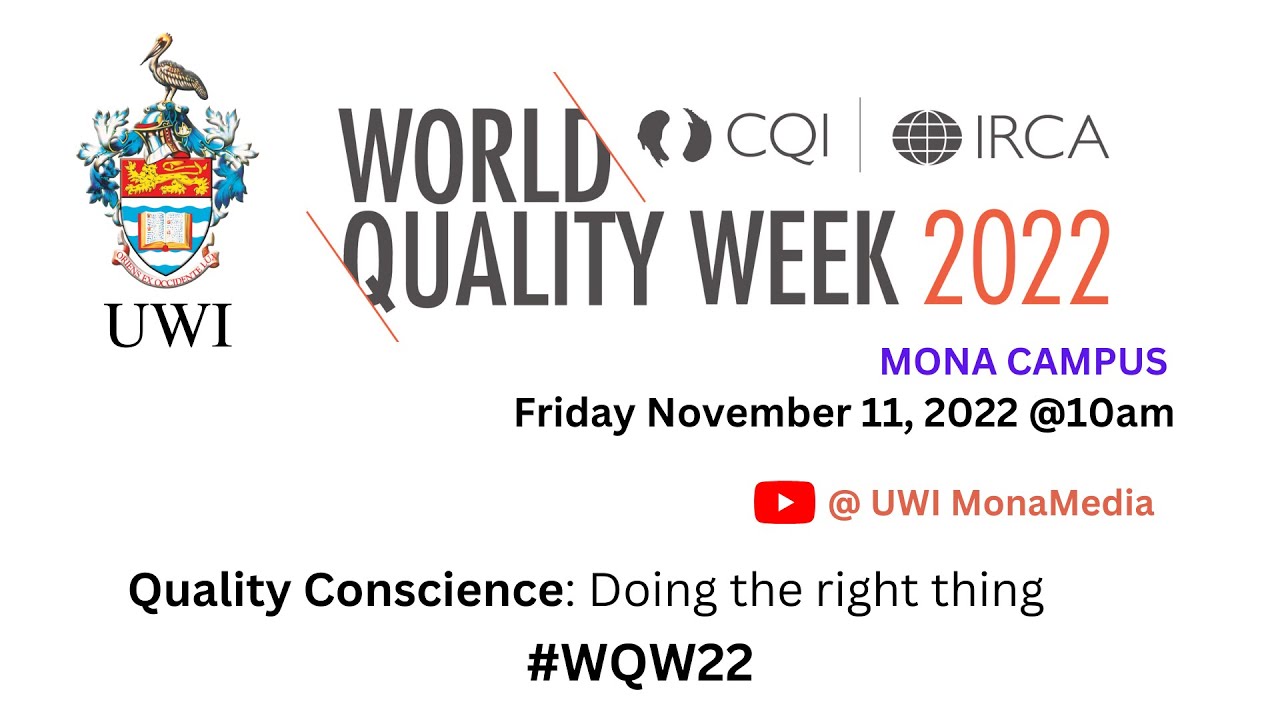 World Quality Week 2022 Mona - YouTube