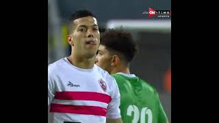 لقطة تعبر عن مباراة الزمالك والاتحاد السكندري