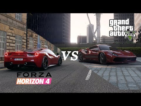 forza-horizon-4-vs.-gta-5-|-ferrari-488-gtb-comparsion