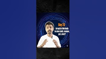 Day 23: ArrayList Methods in Java 🔥 (add, remove, get, size) | Learn Java in Marathi
