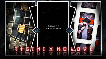 Tigini x No Love💔💥|| New Attitude Trend XML Preset || Alight Motion XML Preset|| #xml #alightmotion