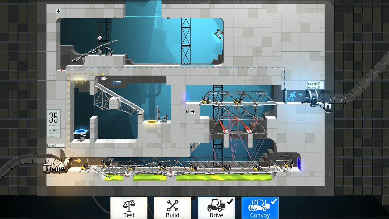 Bridge Constructor Solution Portal 35 - YouTube
