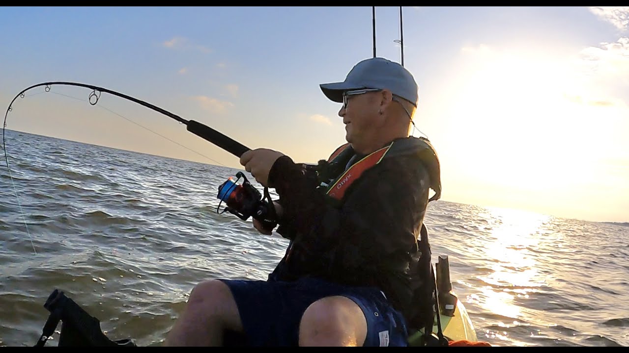 Trolling big spoons Lake Pontchartrain kayak fishing YouTube