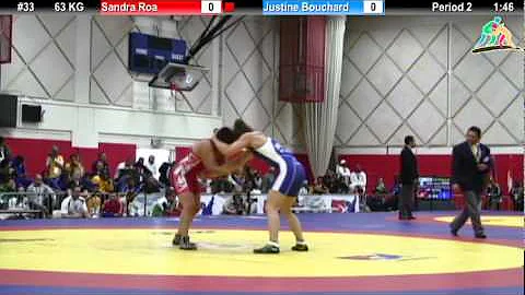 2012 Pan Am: 63 KG Semifinal: Sandra Roa (COL) vs....