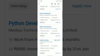 Internshala Work from home