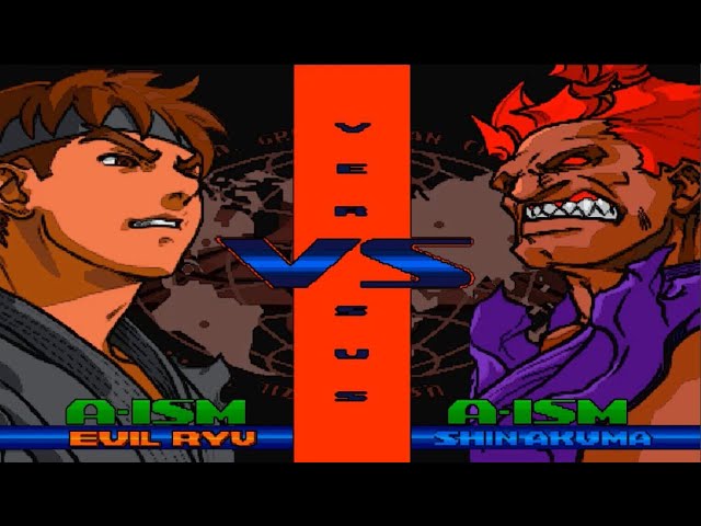 Street Fighter Alpha 2 evil Ryu Vs. Shin Akuma 3D Shadow 