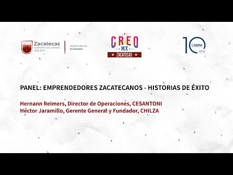 Cafecito Empresarial: historias de éxito emprendedor. CREO MX Zacatecas 2022.