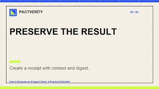 How to Evaluate an AI Agent Claim: A Practical Checklist