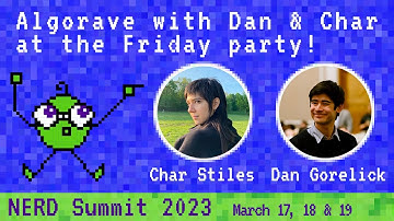 NERD Summit 2023: Algorave with Dan & Char at the Friday night party!