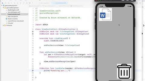 iOS Gesture Recognizers