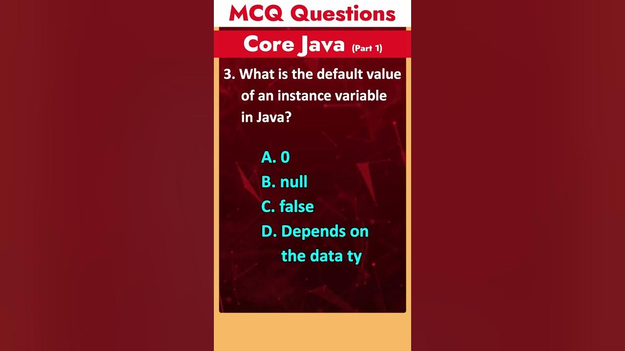 Part 1 core java mcq questions answers youtube