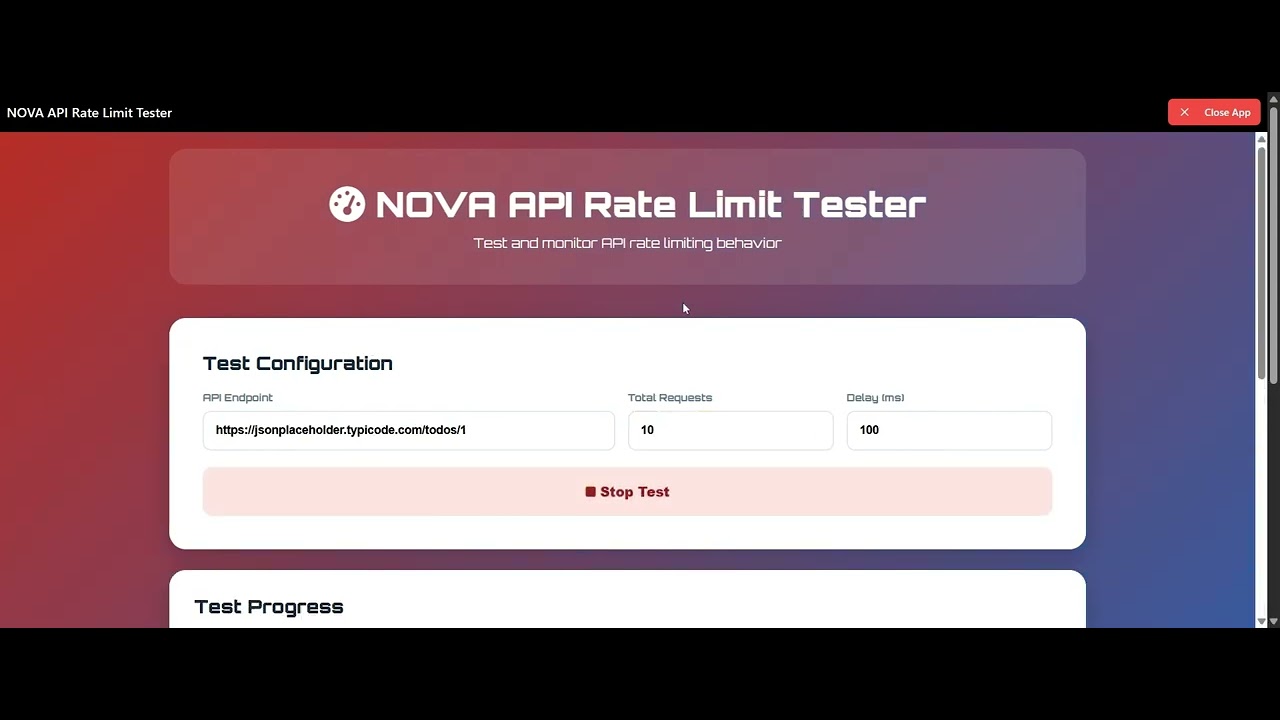 Ova Api NOVA API Rate Limit Tester #novaapps #ai #nova #api - YouTube