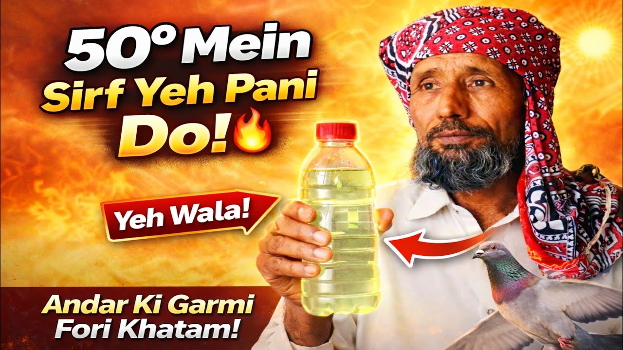 50 Degree Garmi Mein Desi Pani Do! 🔥 Kabootar Ki Andar Ki Garmi Ka Fori Ilaj (2 Nuskhe)