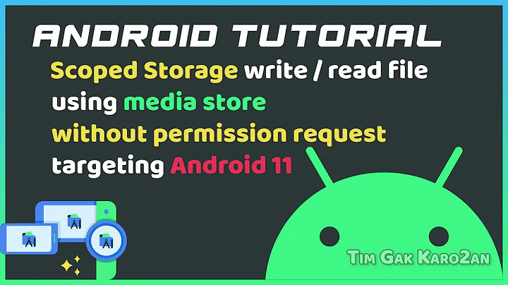 Open and Save file with media store | Scoped storage android 11