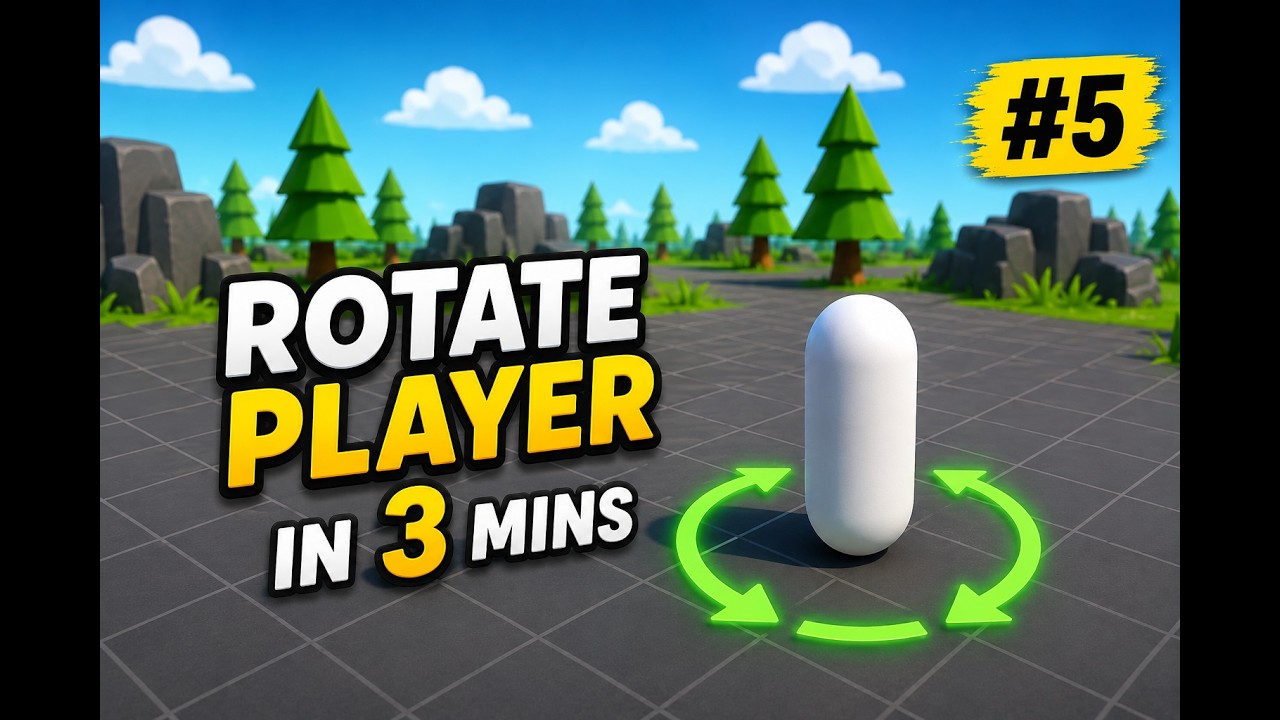 Player rotation in Unity 3D in 3 Minutes | Game Part - 3 (Beginner ...