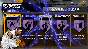 How To Unlock All Your Key Badges For Shot Creator Playmaker! NBA 2k18 Badge Tutorial!