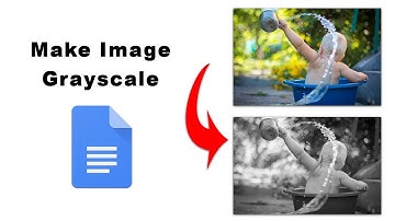 How to make an image grayscale in google docs