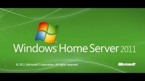 Building A Windows Home Server 2011: Installing and Initial Configuration