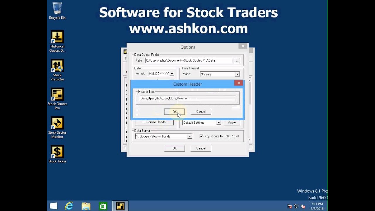 How to download historical stock quotes YouTube
