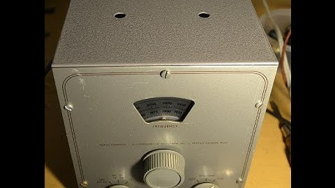 Demonstration of the Heathkit VF 1 VFO
