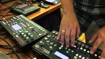 elektron octatrack + elektron analog4 +korg kaoss pad jam