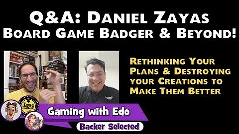 Q&A: Daniel Zayas - Board Game Badger & Beyond