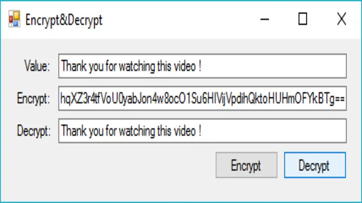 C# Tutorial - Encrypt and Decrypt a String | FoxLearn