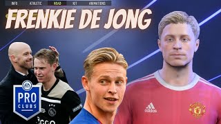 FIFA 22 Frenkie De Jong Pro Clubs Look alike