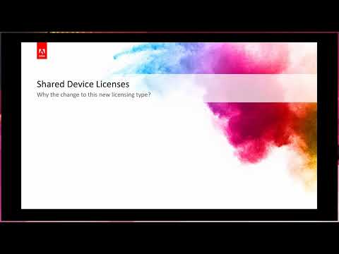 Adobe Creative Cloud. Why Change to Shared Device Licensing