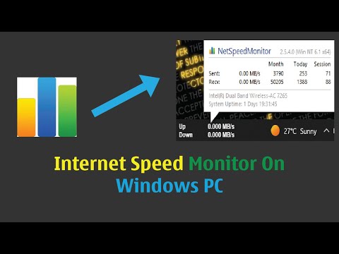 How to see network speed in Windows || Net speed monitor for Windows 10 || Network speed monitor PC