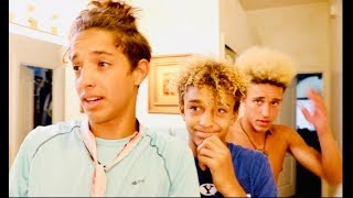 Back to School HAIRCUTS for 4 Brothers!! BUZZ CUTS?? BLONDE AFROS!!!