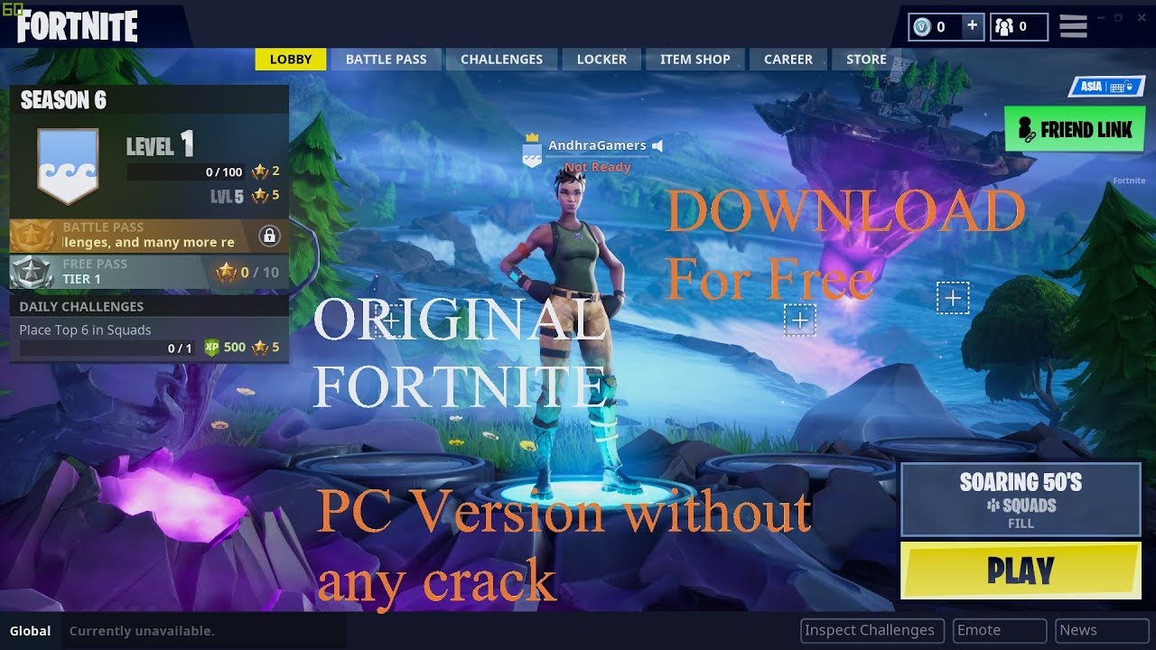 Download FORTNITE PC version for free (Any Season ) - YouTube