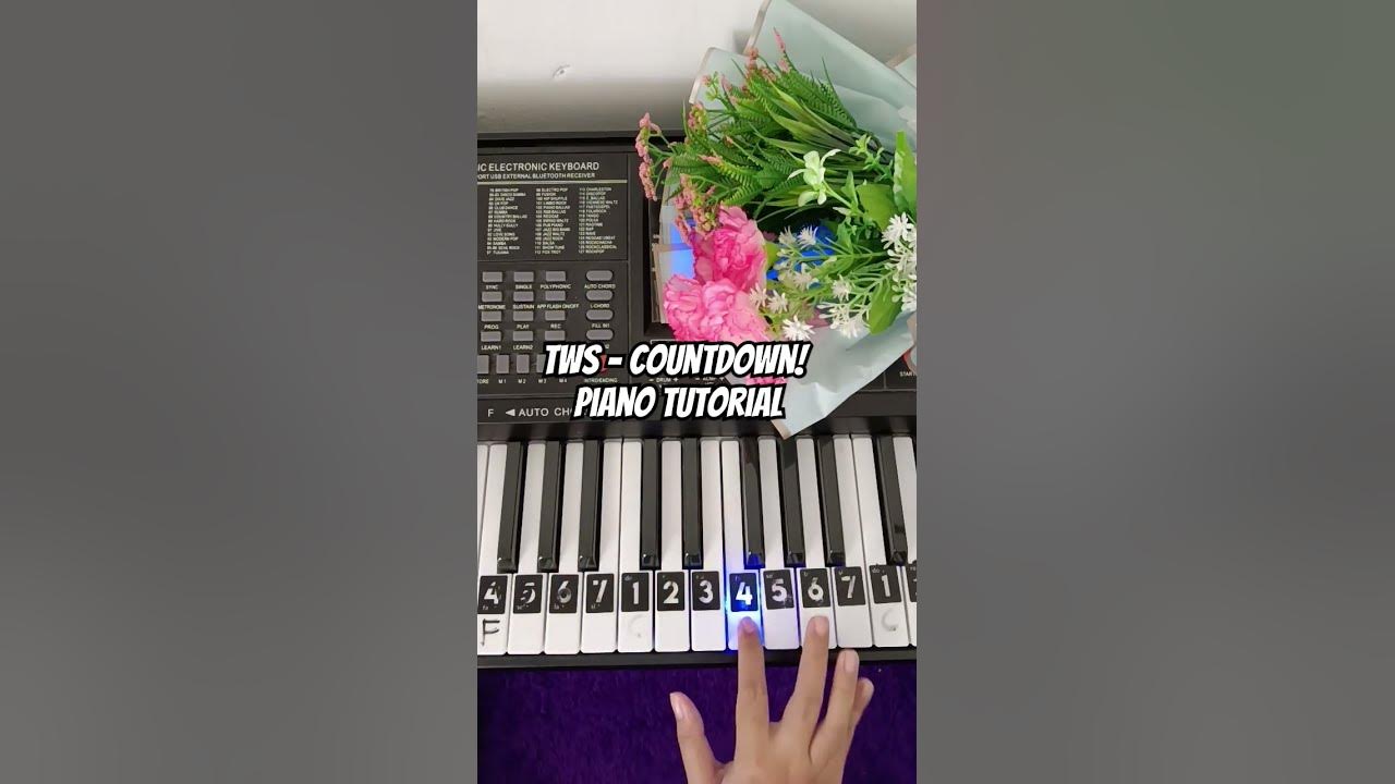 TWS - Countdown! Piano Tutorial #notangka #notpianika #pianotutorial #kpop #tws