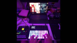 polyend synth + smpltrek jam. i needa clean my desk 😭 #liveelectronicmusic #synth #livemusic #music
