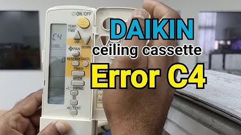 Daikin | wireless remote | how to check error code.(ceiling cassette)