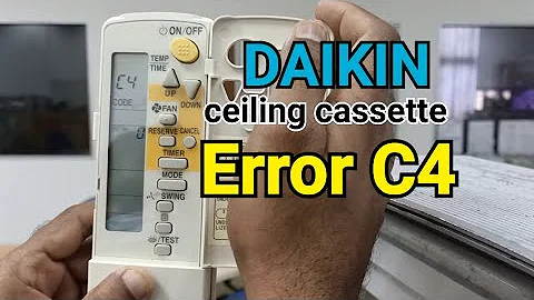 Daikin | wireless remote | how to check error code.(ceiling cassette)