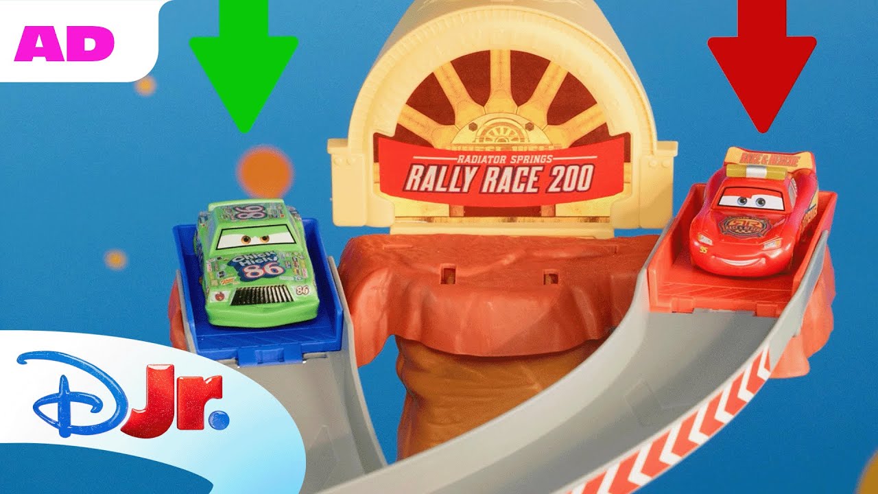 Play: Guess the Winner: Lightning McQueen vs Chick Hicks (sponsored Disney Jr game)