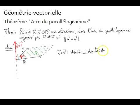 Vidéo: Comment Calculer L'aire D'un Parallélogramme Construit Sur Des Vecteurs