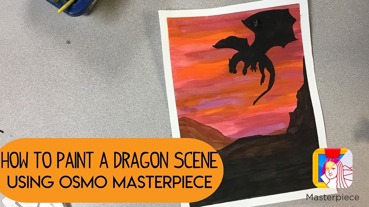 How to Paint a Dragon Scene using Osmo Masterpiece