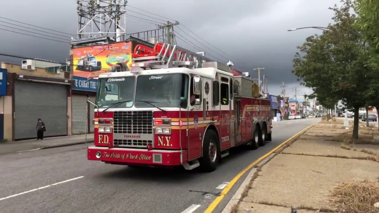 FDNY Ladder Company 122 responding