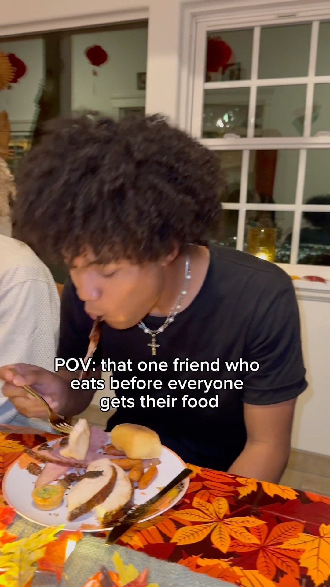that one friend that always easy before everyone gets their food ? #shorts #skyyjade