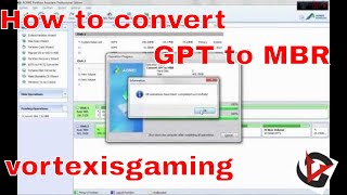 How to convert GPT to MBR partition type without deleting anything from hard disk- in ur own risk