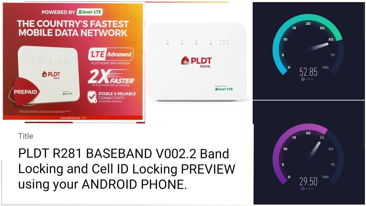 PLDT R281 BASEBAND V002.2 Band Locking and Cell ID Locking PREVIEW using your ANDROID PHONE