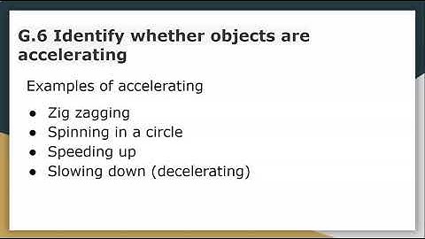 IXL G6 Identify whether objects are accelerating