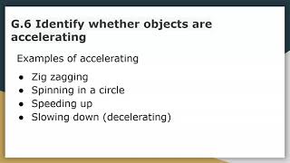 IXL G6 Identify whether objects are accelerating