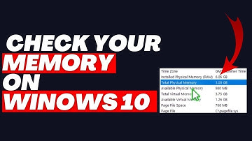 Check RAM - Memory on Windows 10   EASY System Specs Tutorial
