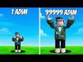 ROBLOX ama HER ADIMDA +1 BÜYÜYORUM!