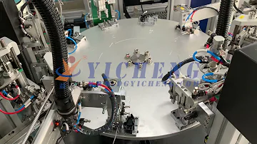 Automatic assembly machine for sweeping robot collision switch