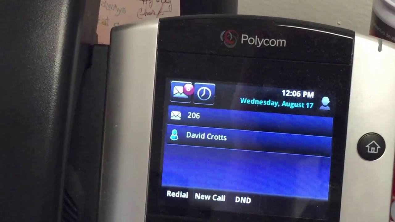 Rebooting your Polycom phone without disconnecting wires